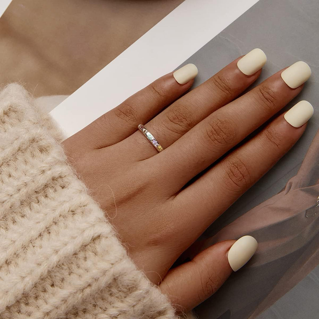 Sterling-Silber Ring mit Pfotenabdruck.